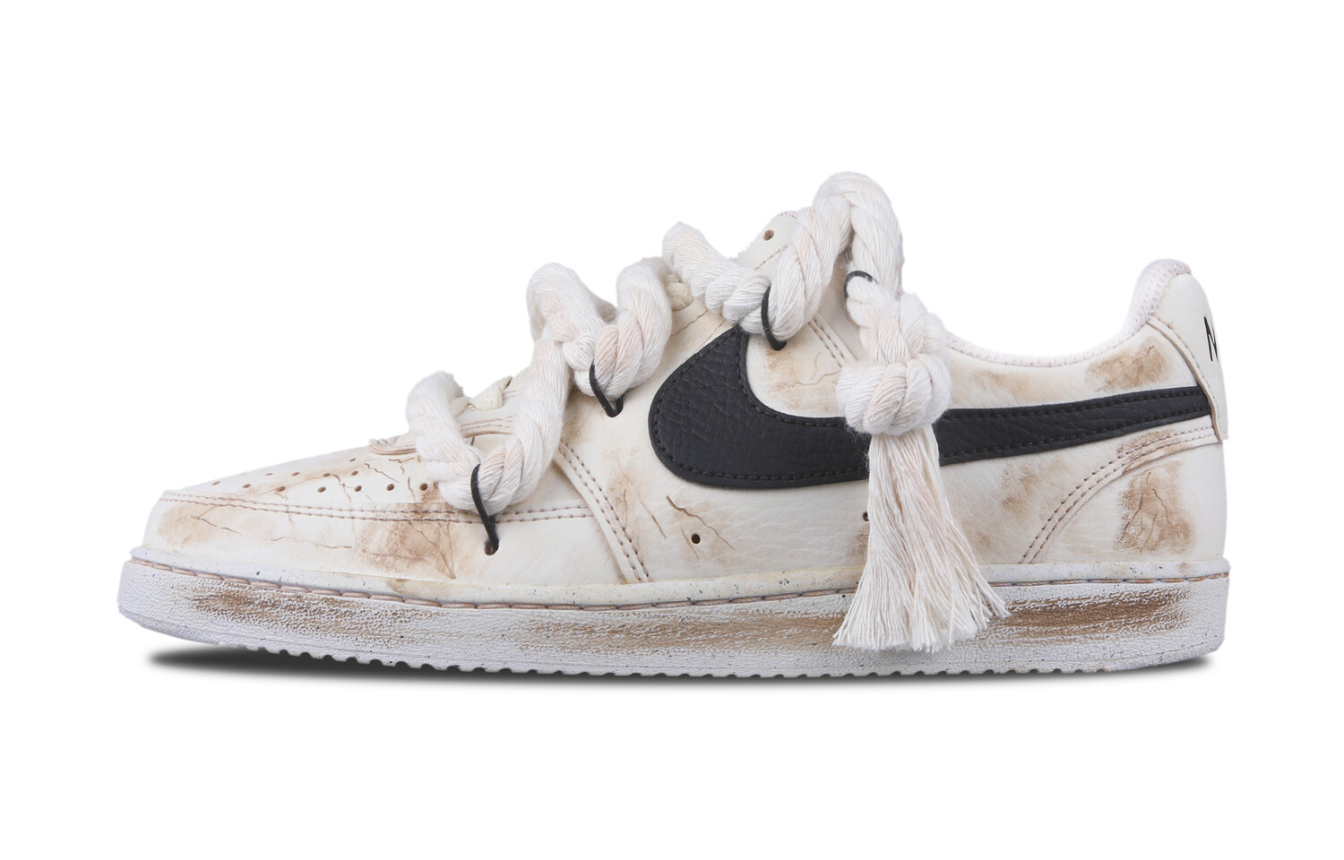 

Кроссовки Nike Court Vision 1 Skateboarding Shoes Women's Low-top White, хаки
