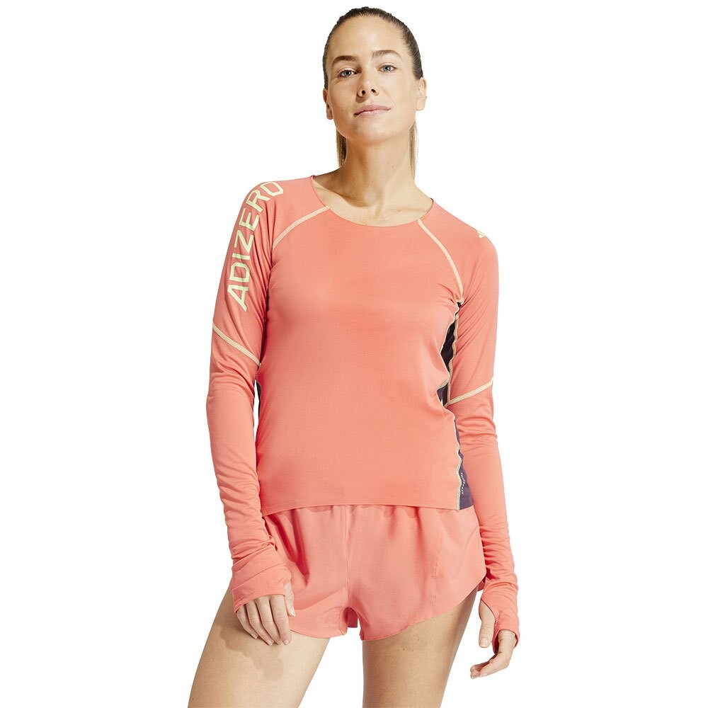 

Футболка с длинным рукавом adidas Ekiden, оранжевый