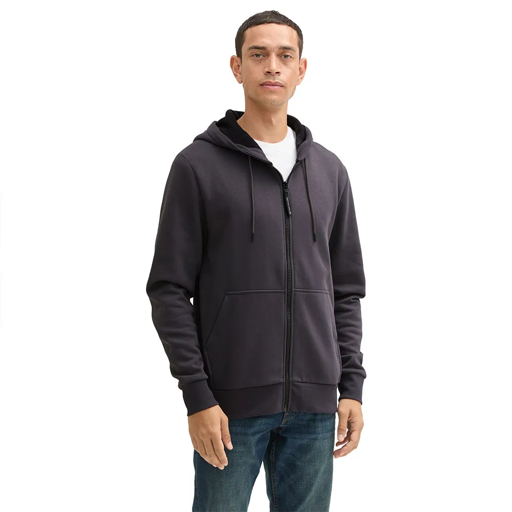 

Толстовка Tom Tailor Printed full zip, серый