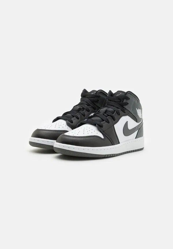 Кроссовки air jordan 1 mid Jordan, Black/Iron Grey/White — фото 2