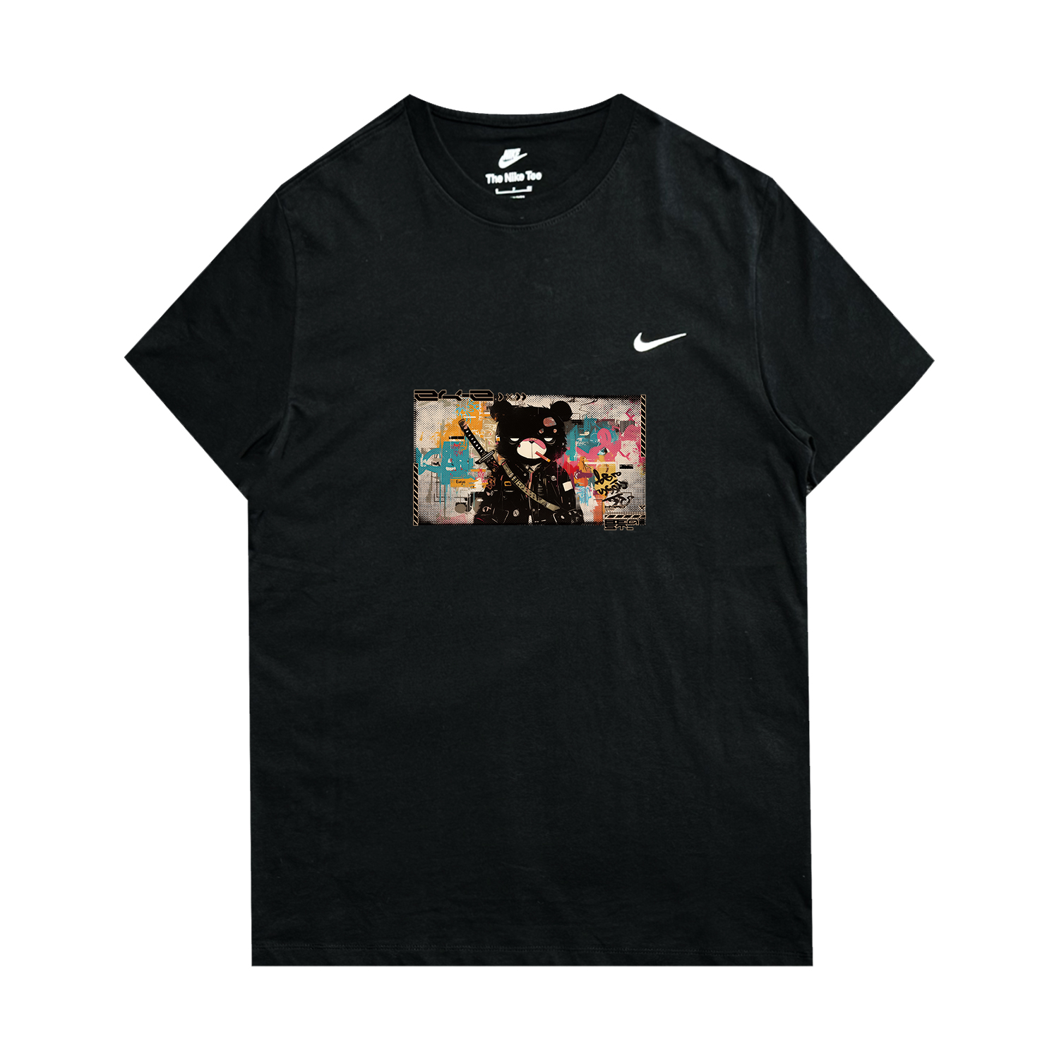 

Nike Спортивная футболка унисекс черная, Черный, Nike Спортивная футболка унисекс черная