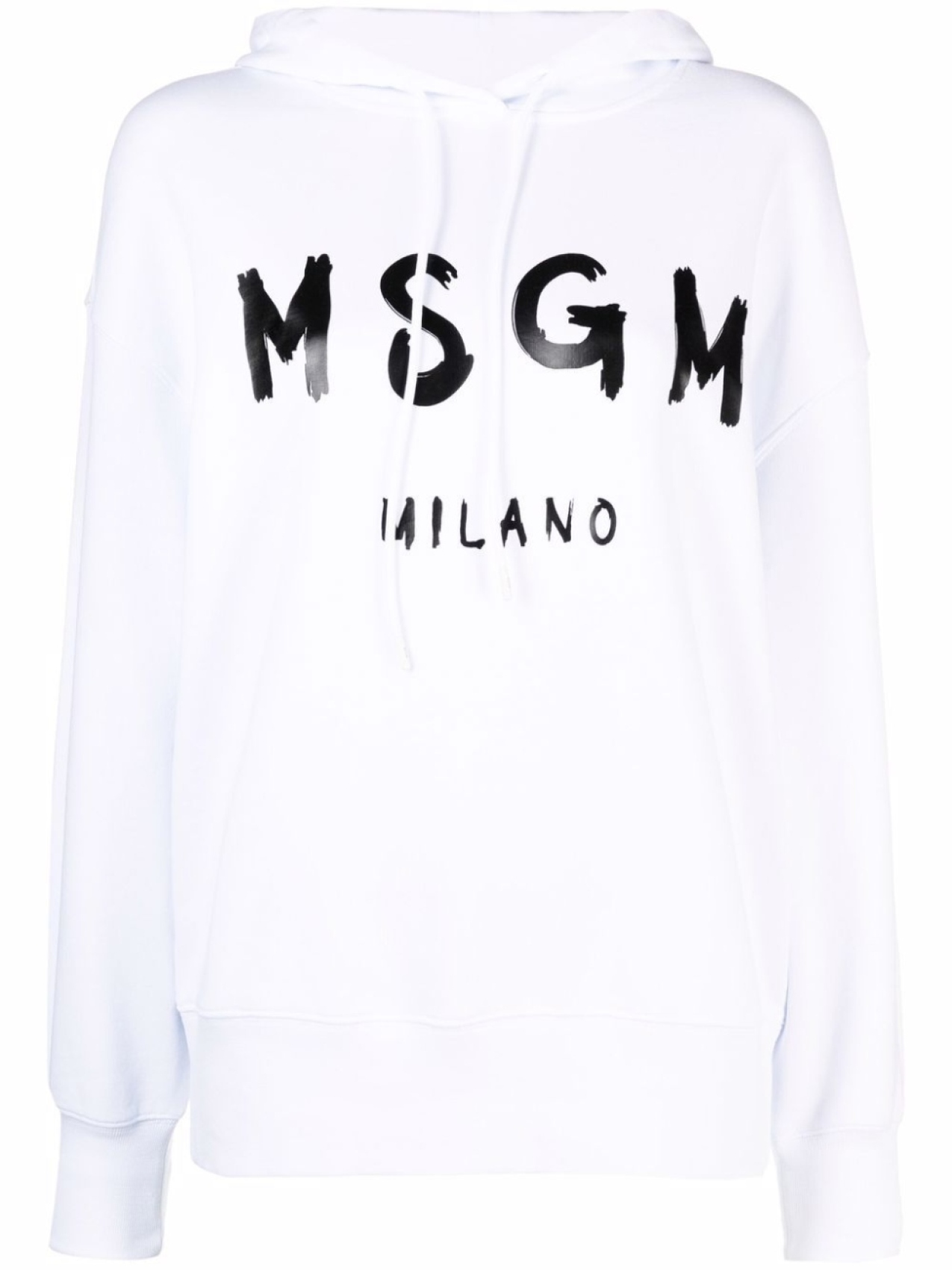 

MSGM худи с логотипом, белый