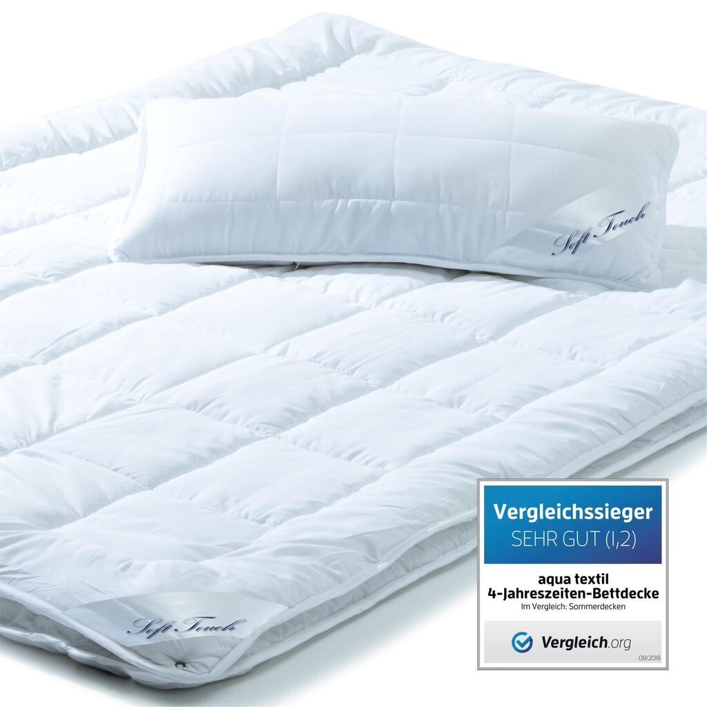 

Одеяло Soft Touch на 4 года 1x 155x220 + 1x 40x80 PES из микрофибры 800/1000 г + 650 г ромб/квадрат aqua-textil