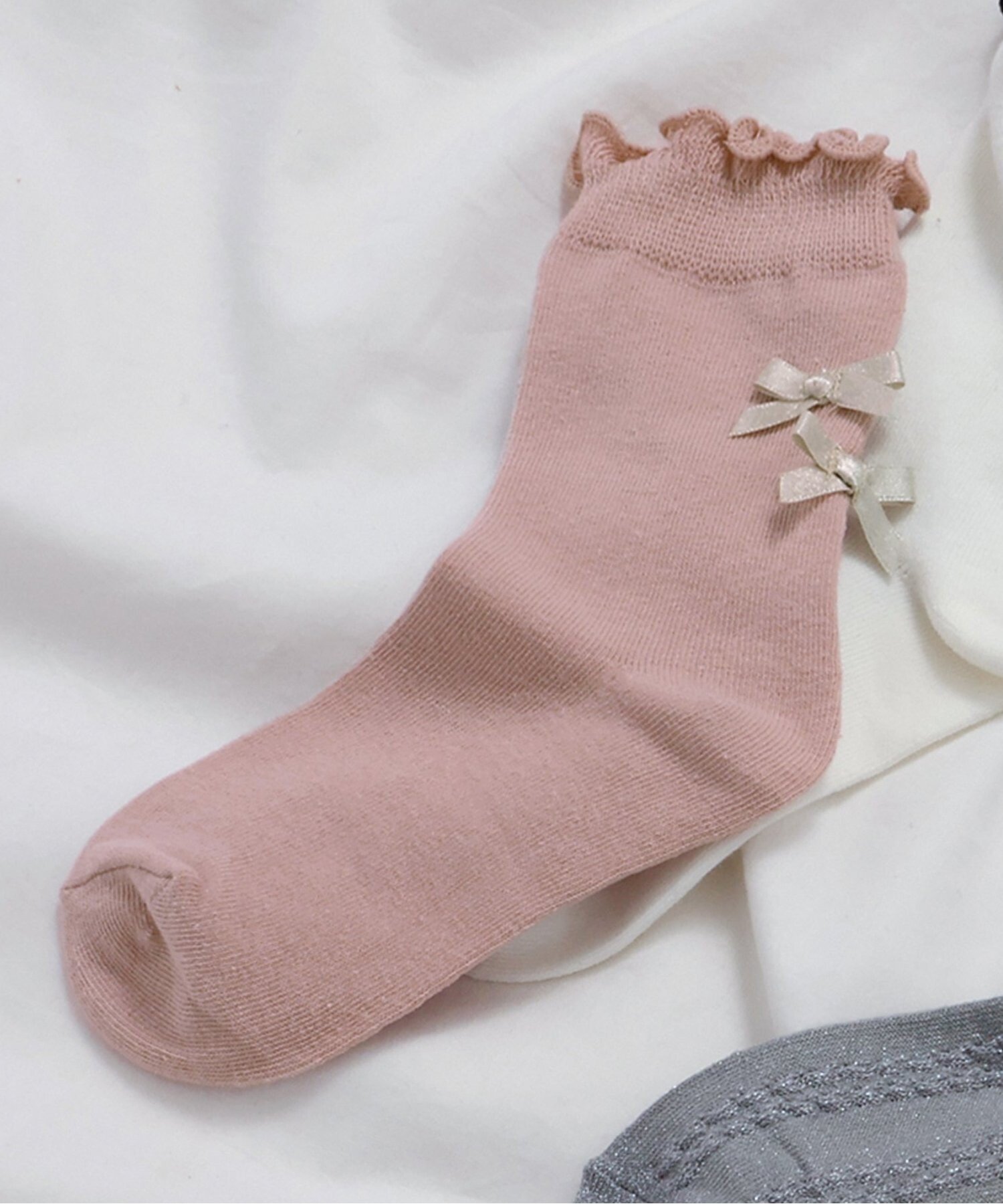 Свободные носки с лентой сзади Apres les cours, Pink