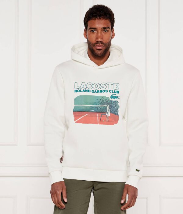 

Свитер lacoste x roland garros Relaxed fit Lacoste, белый