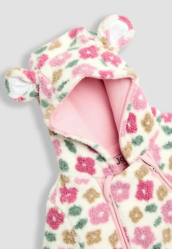 Спальный комбинезон стандартного кроя с принтом Jojo Maman Bébé, Pink Floral — фото 3