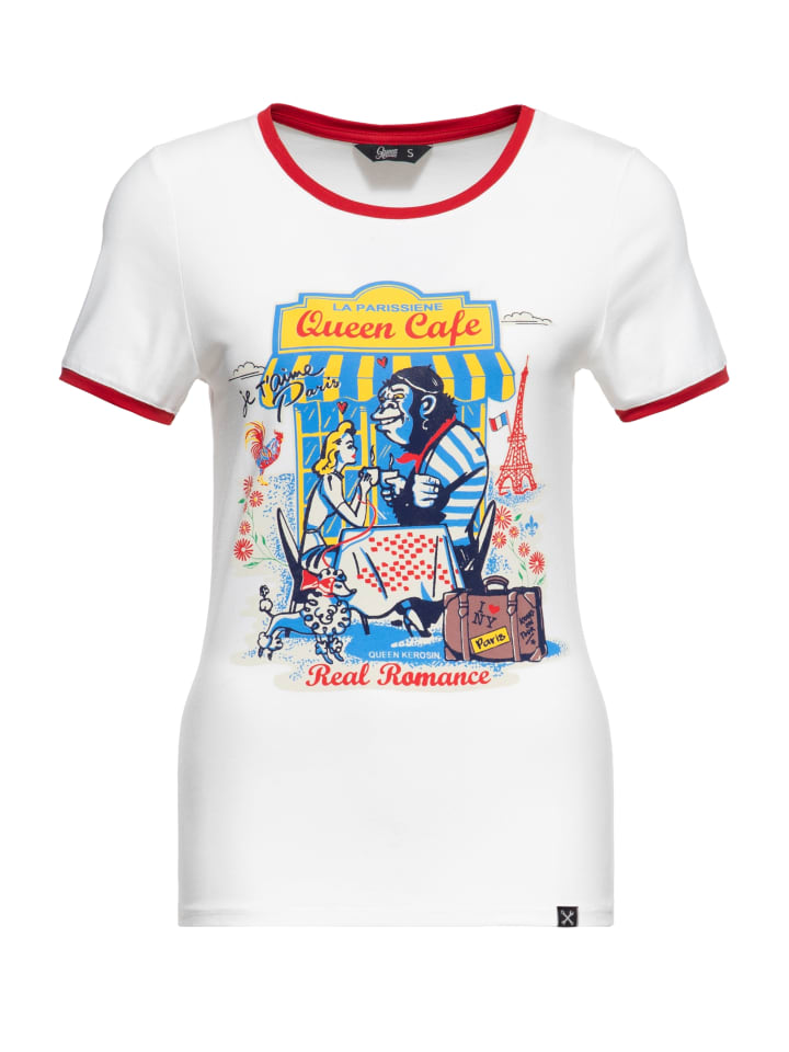 

Футболка Queen Kerosin Ringer Настоящая романтика белого цвета Queen Kerosin, Белый, Футболка Queen Kerosin Ringer Настоящая романтика белого цвета Queen Kerosin