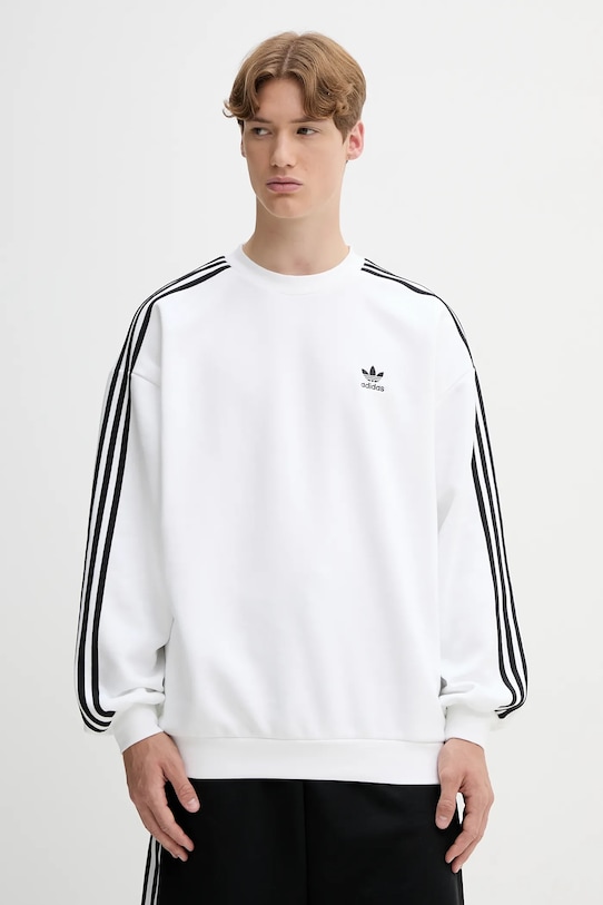 

Оверсайз худи с круглым вырезом Adidas Originals, белый