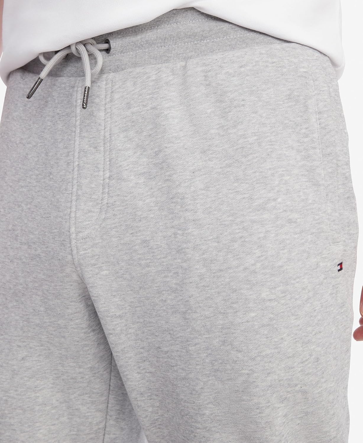 Мужские повседневные спортивные брюки Tommy Hilfiger с флисовой подкладкой, также доступны в размерах для больших и высоких женщин., Light Grey Heather — фото 2