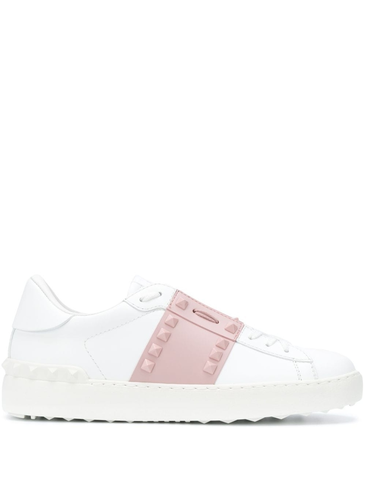 Кроссовки Valentino Garavani Rockstud, белый/светло-розовый