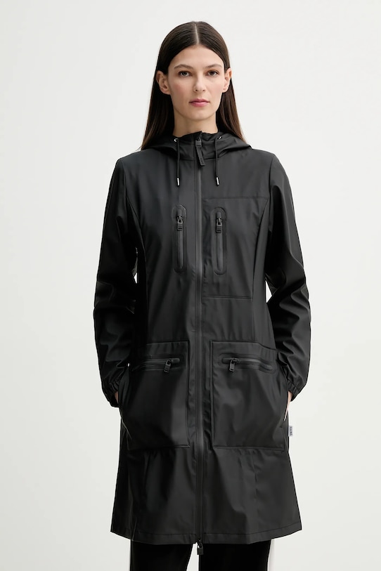 

Куртка Cargo Curve Jacket W1 Rains, черный