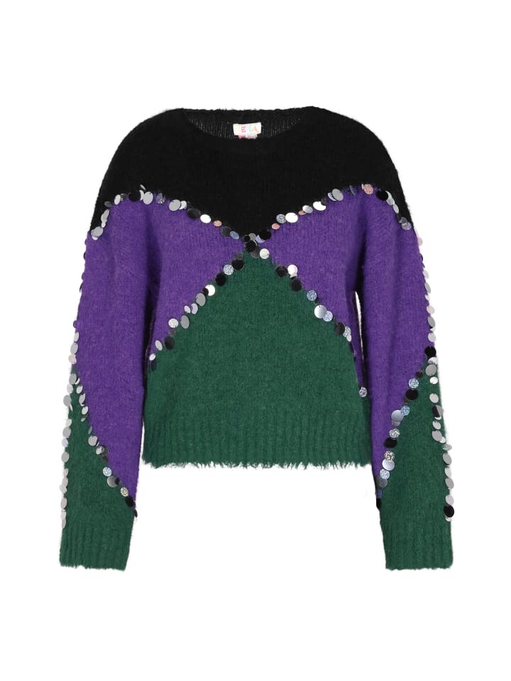 

Пуловер IZIA Pullover, цвет Grün Mehrfarbig