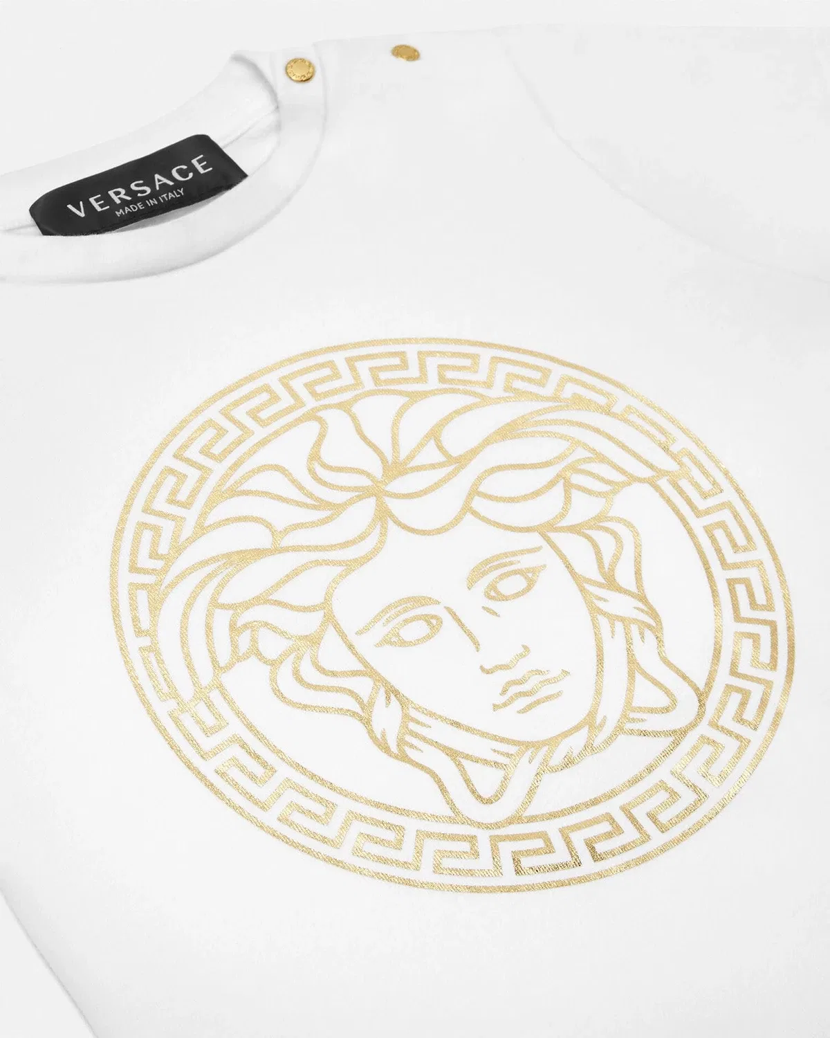 Детская футболка Medusa VERSACE, белый — фото 4