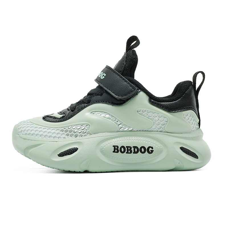

Дышащая поддерживающая обувь Rebound с низким верхом для детей BOBDOG, черный