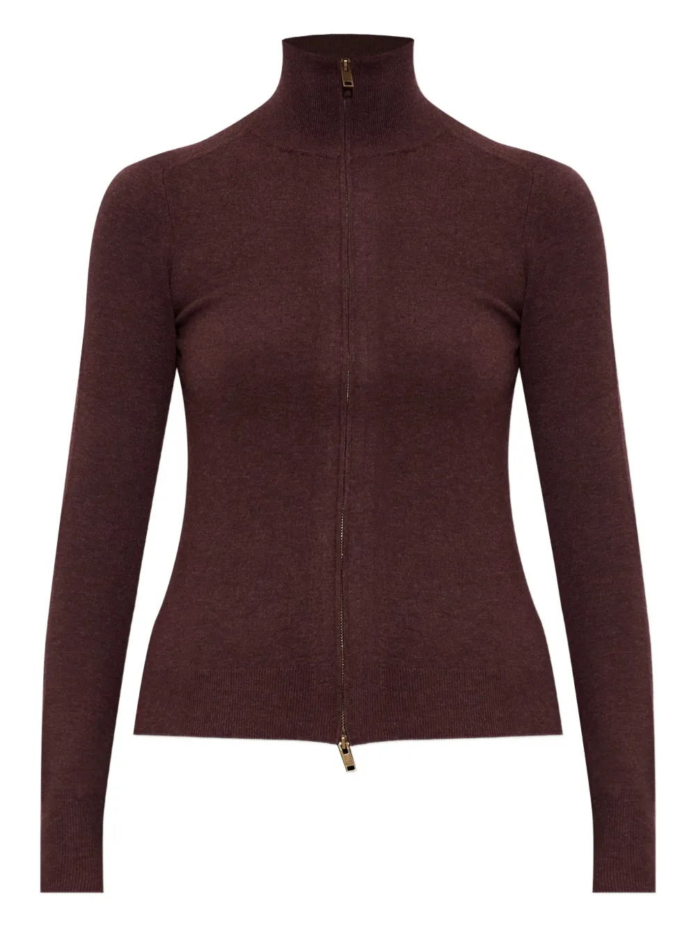 

Кардиган Cecile с высоким воротником и застежкой-молнией спереди ISABEL MARANT, красный