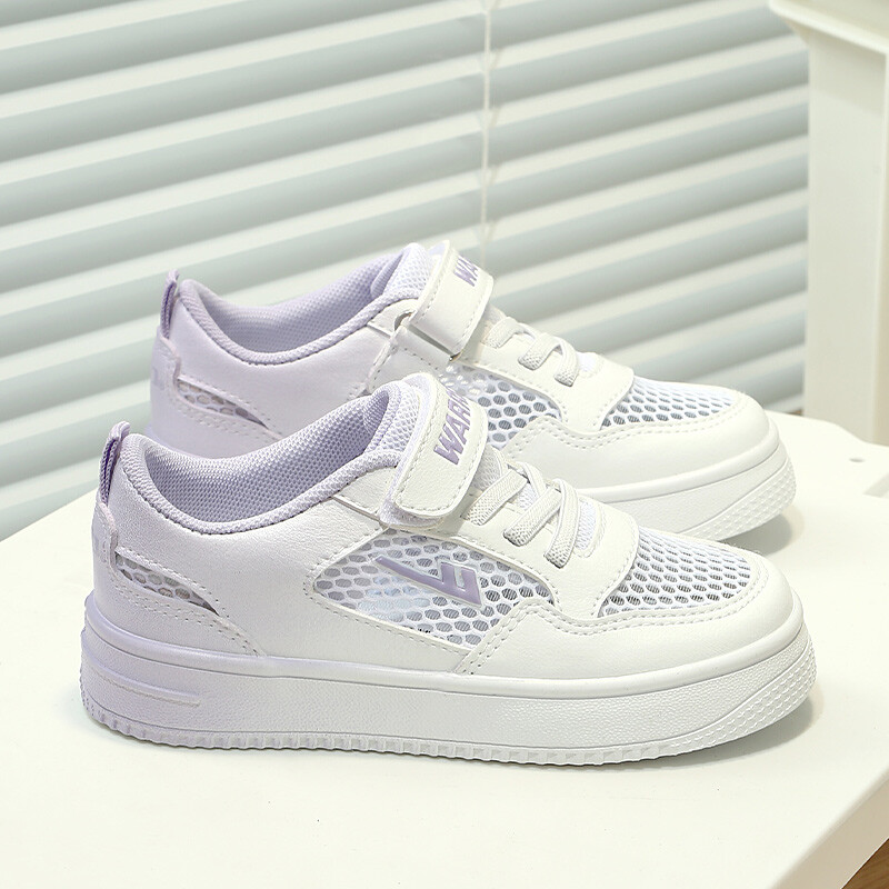 Детские кроссовки для скейтбординга Kids Low-top White Warrior, фиолетовый — фото 4