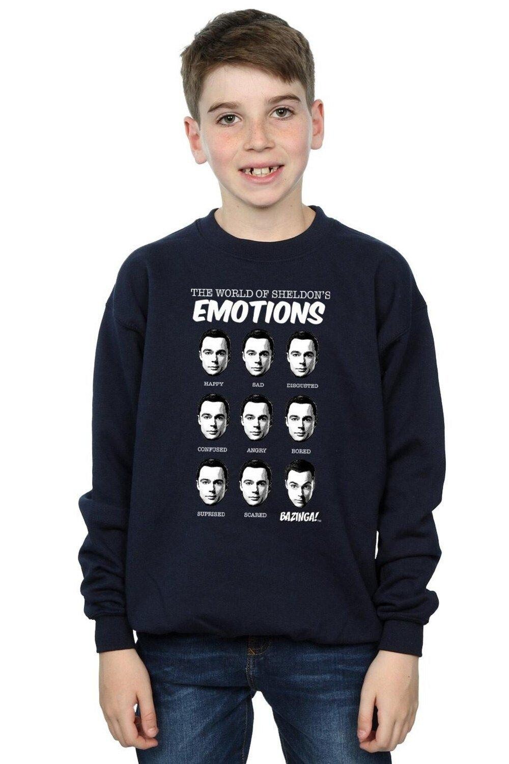 

Толстовка Sheldon Emotions The Big Bang Theory, темно-синий