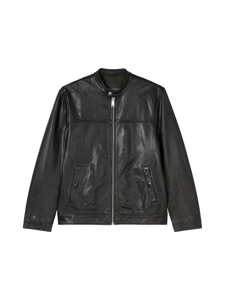 

Кожаная куртка Marc O'Polo Lederjacke regular, черный