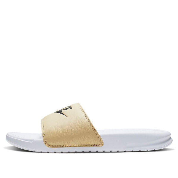 

Тапочки benassi jdi slide 'white team gold' Nike, белый