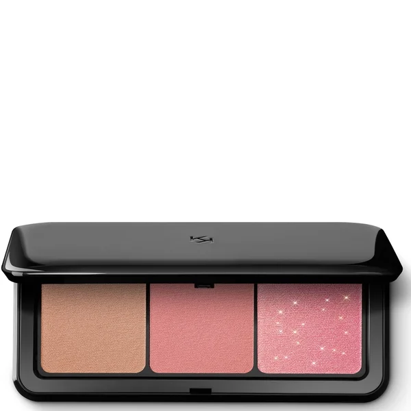 

Палитра для лица trio multi finish с румянами и бронзером 7 г Kiko Milano, цвет 02 mauve