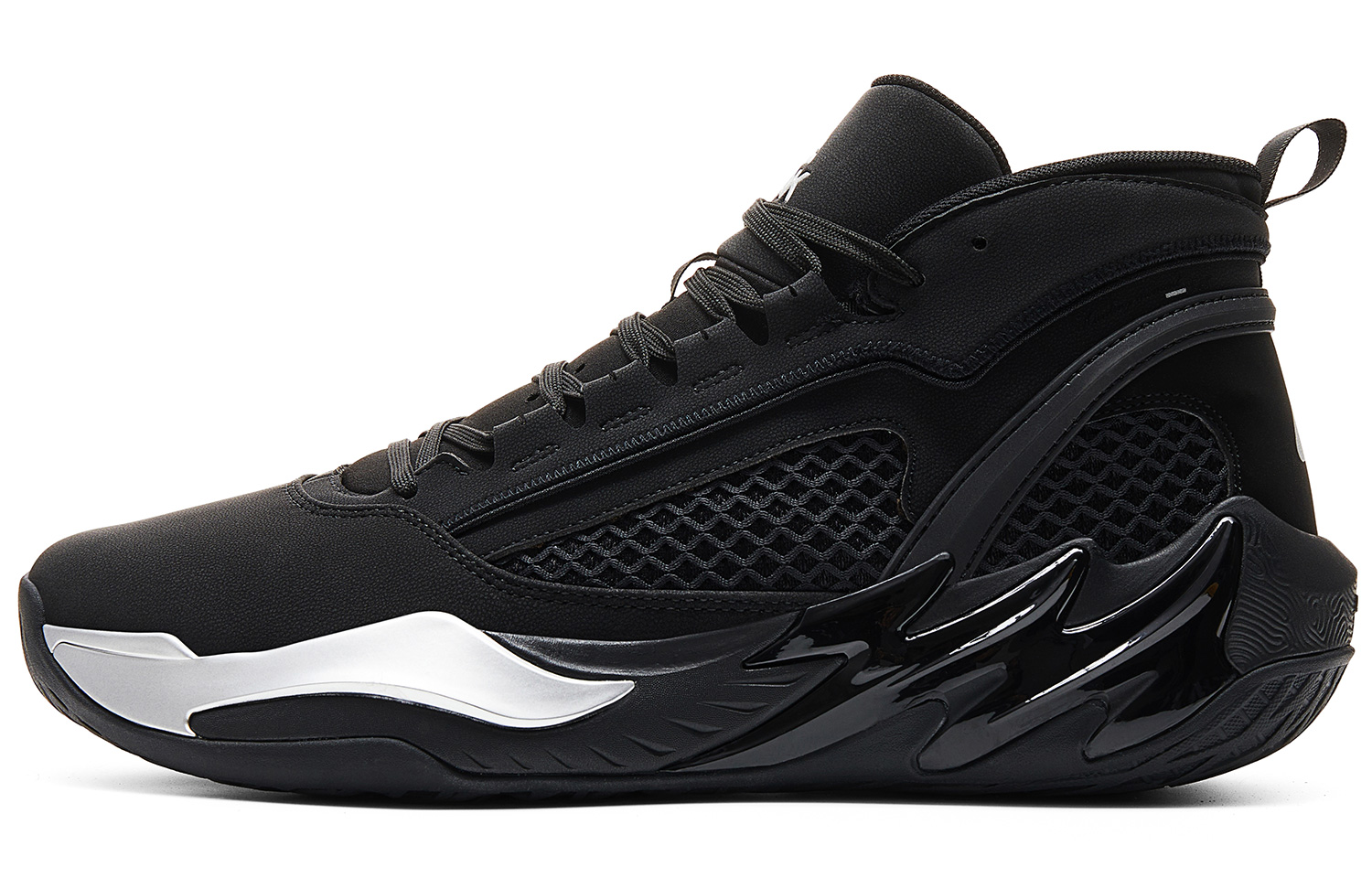 

PEAK Амортизирующие противоскользящие износостойкие и водостойкие баскетбольные кроссовки мужские черные, цвет Black