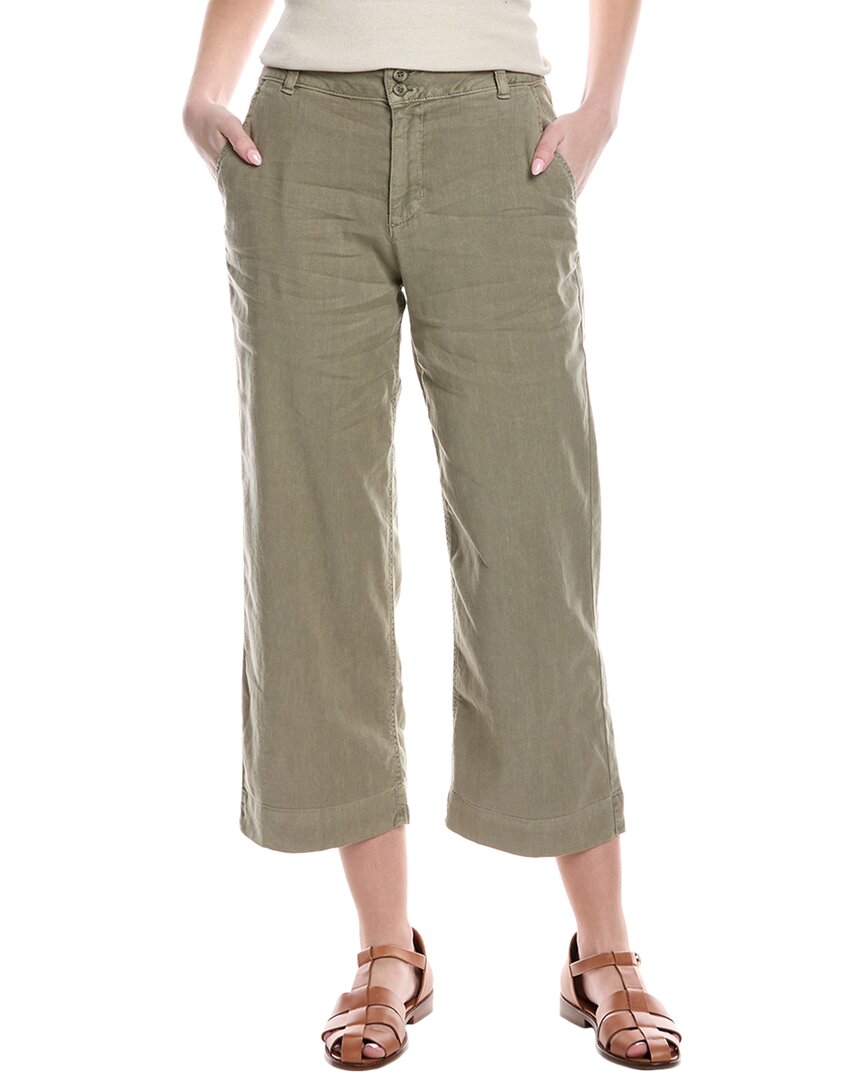 

Укороченные брюки Bella Dahl Wide Leg из льняной смеси, зеленый