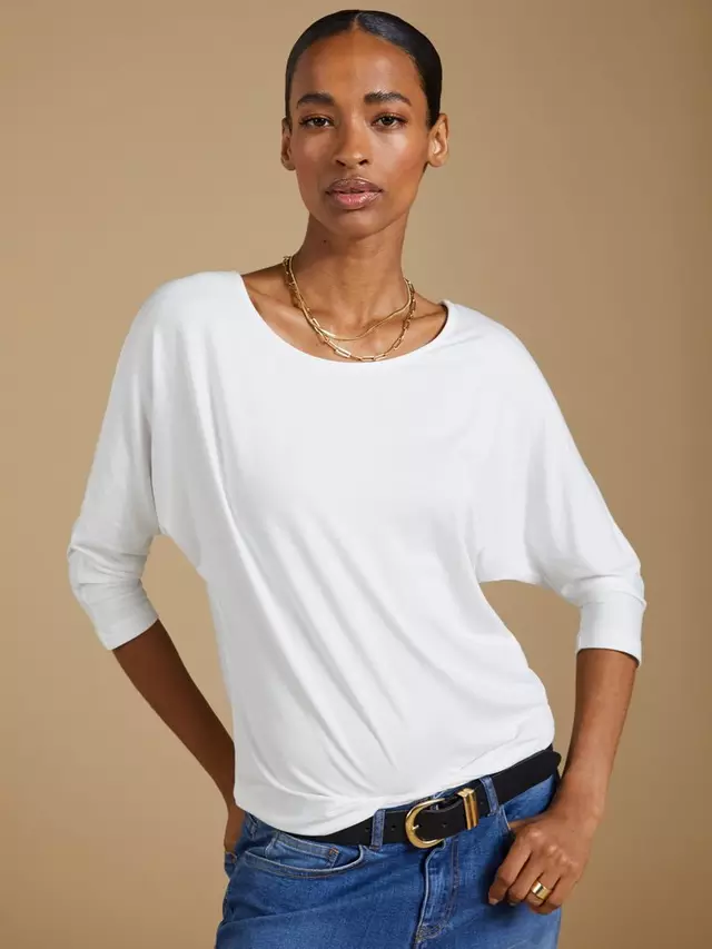 

Топ Baukjen Spenser Relaxed Boat Neck, белый