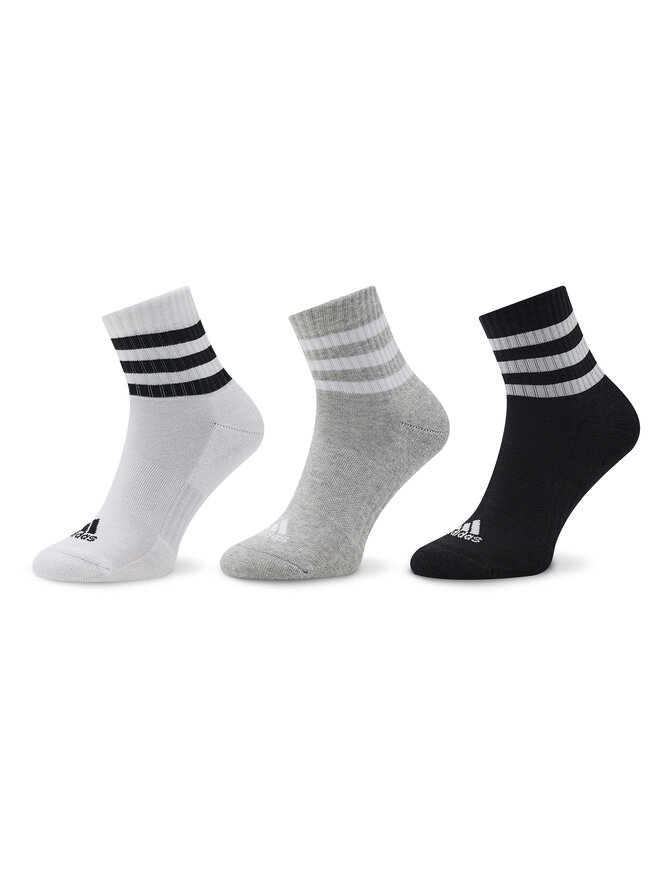 

Короткие носки adidas 3-Stripes Cushioned Sportswear Mid-Cut Socks 3 Pairs IC1318 Grau