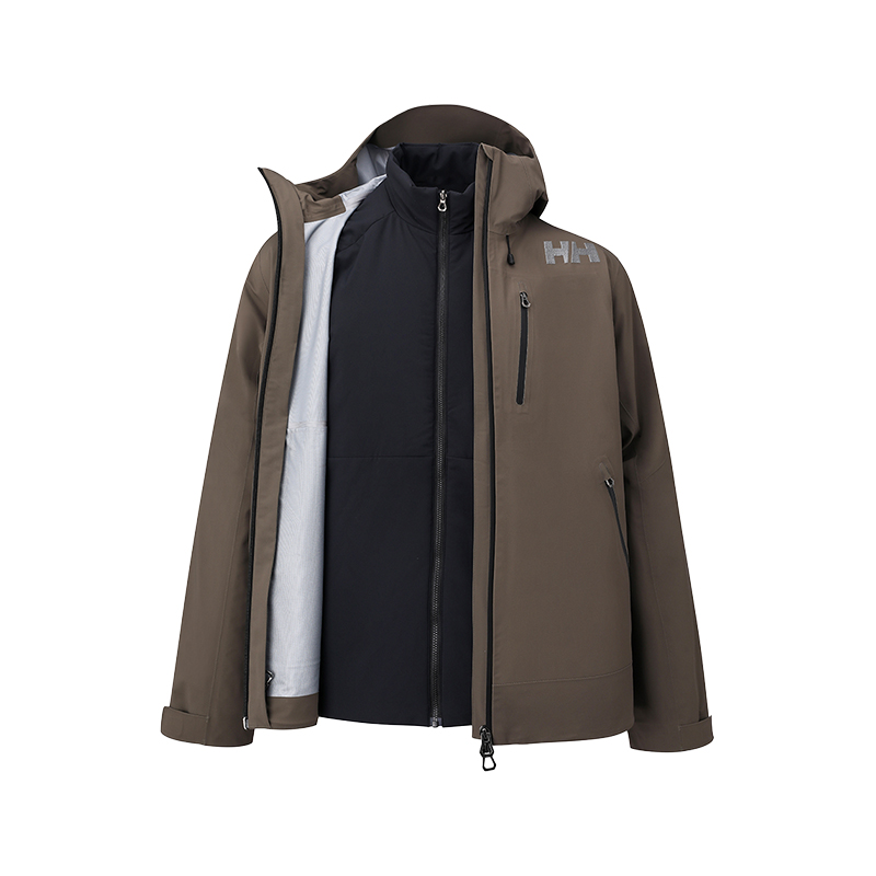 

HELLY HANSEN Пуховик мужской, Brown