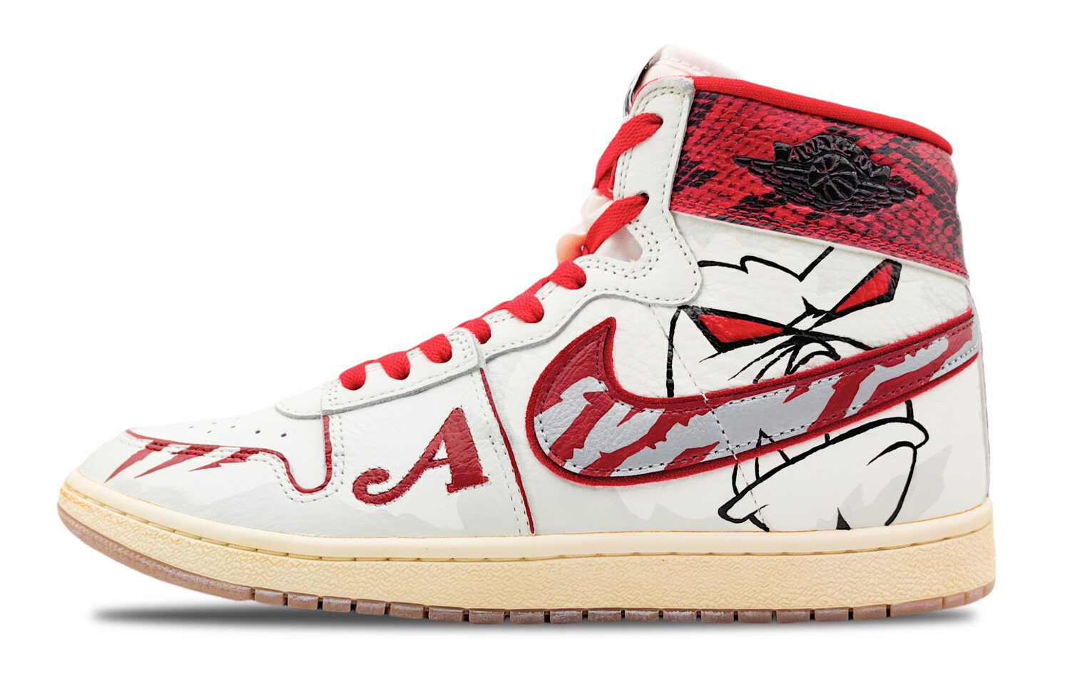 

Кроссовки Awake Ny X Jordan Air Ship Vintage Basketball Shoes Unisex High-top Red/Grey, белый