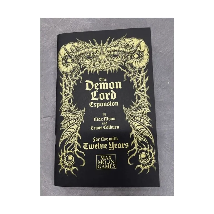

Twelve Years - The Demon Lord Expansion w/PDF (Exalted Funeral Exclusive Black Cover), Role Playing Games (Max Moon Games), мягкая обложка