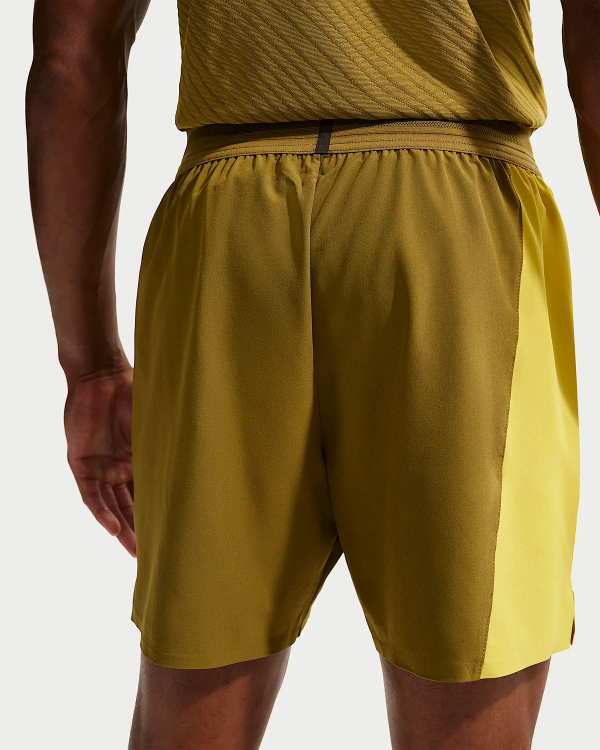 Мужские шорты NikeCourt Slam Dri-FIT, Olive Flak/Saffron Quartz/White — фото 3