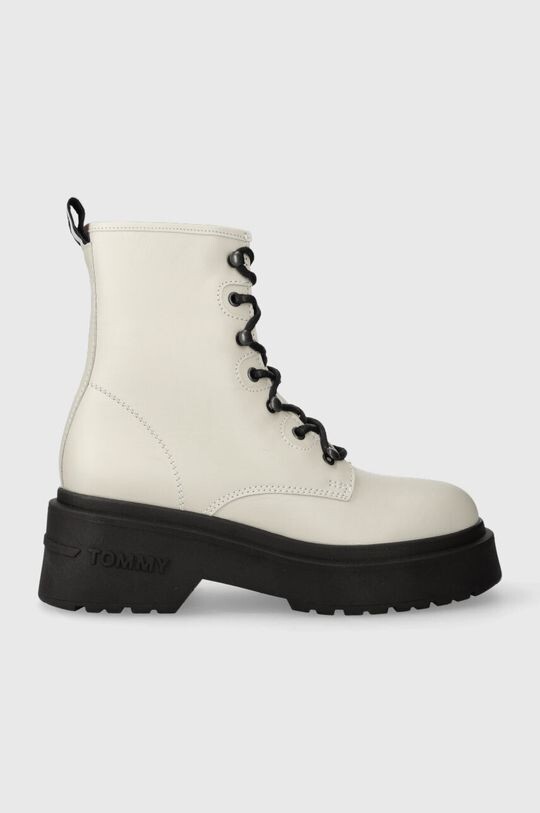 

TJW LACE UP BOOT CHUNKY кожаные байкерские ботинки Tommy Jeans, бежевый