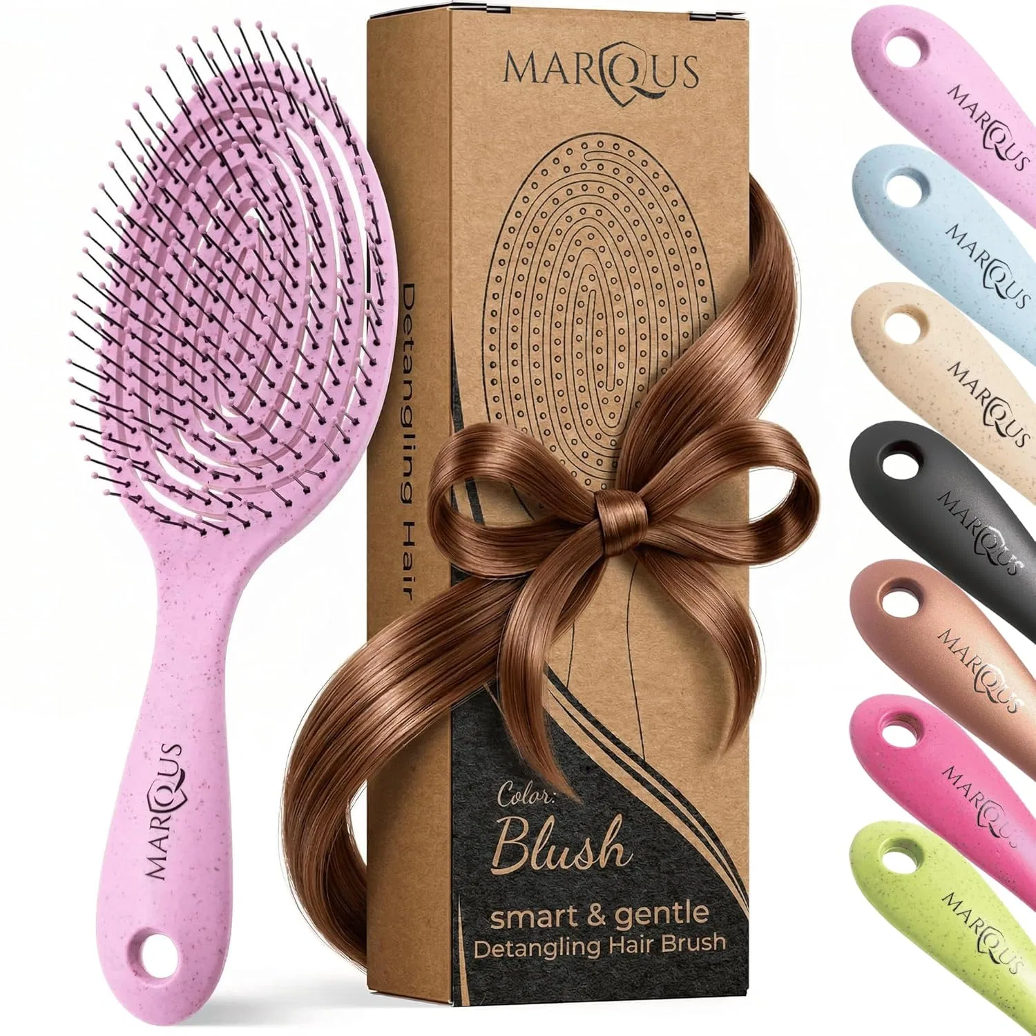 Органическая расческа marQus без вытягивания с двойной спиралью Marqus, Blush