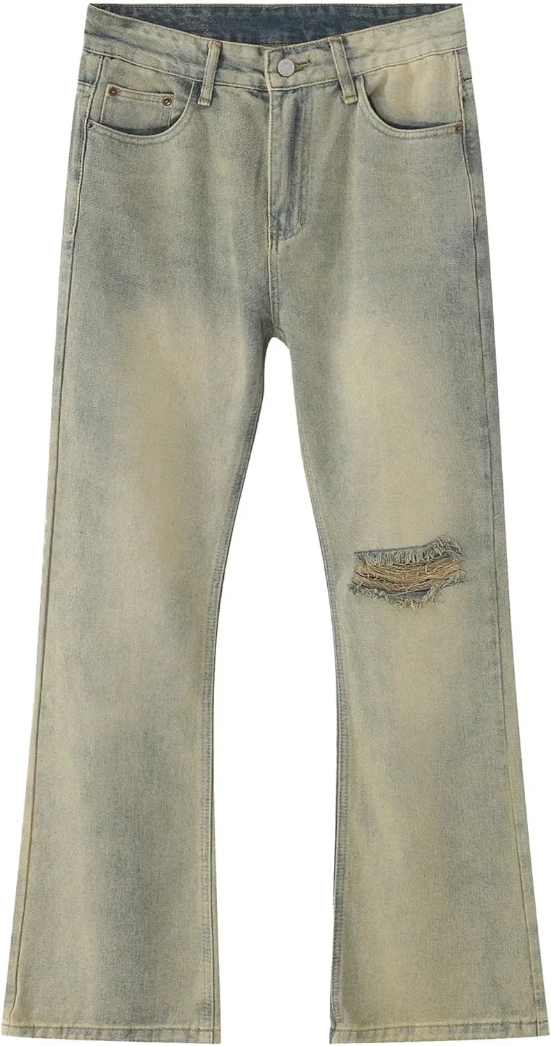 Джинсы клеш Fit Comfort, Mud Yellow