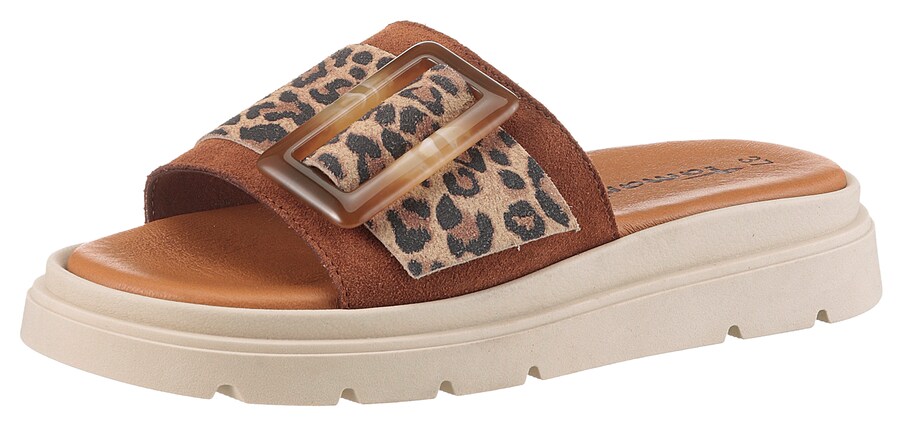 Мюли Tamaris, цвет Cognac/Brocade