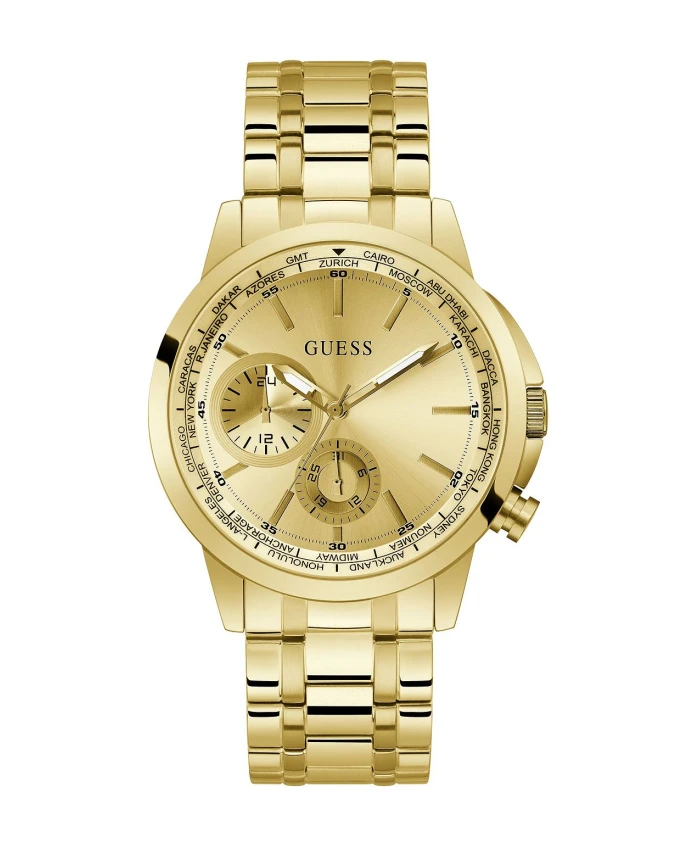 

Мужские часы 44 мм gw0490g2 Guess, желтый