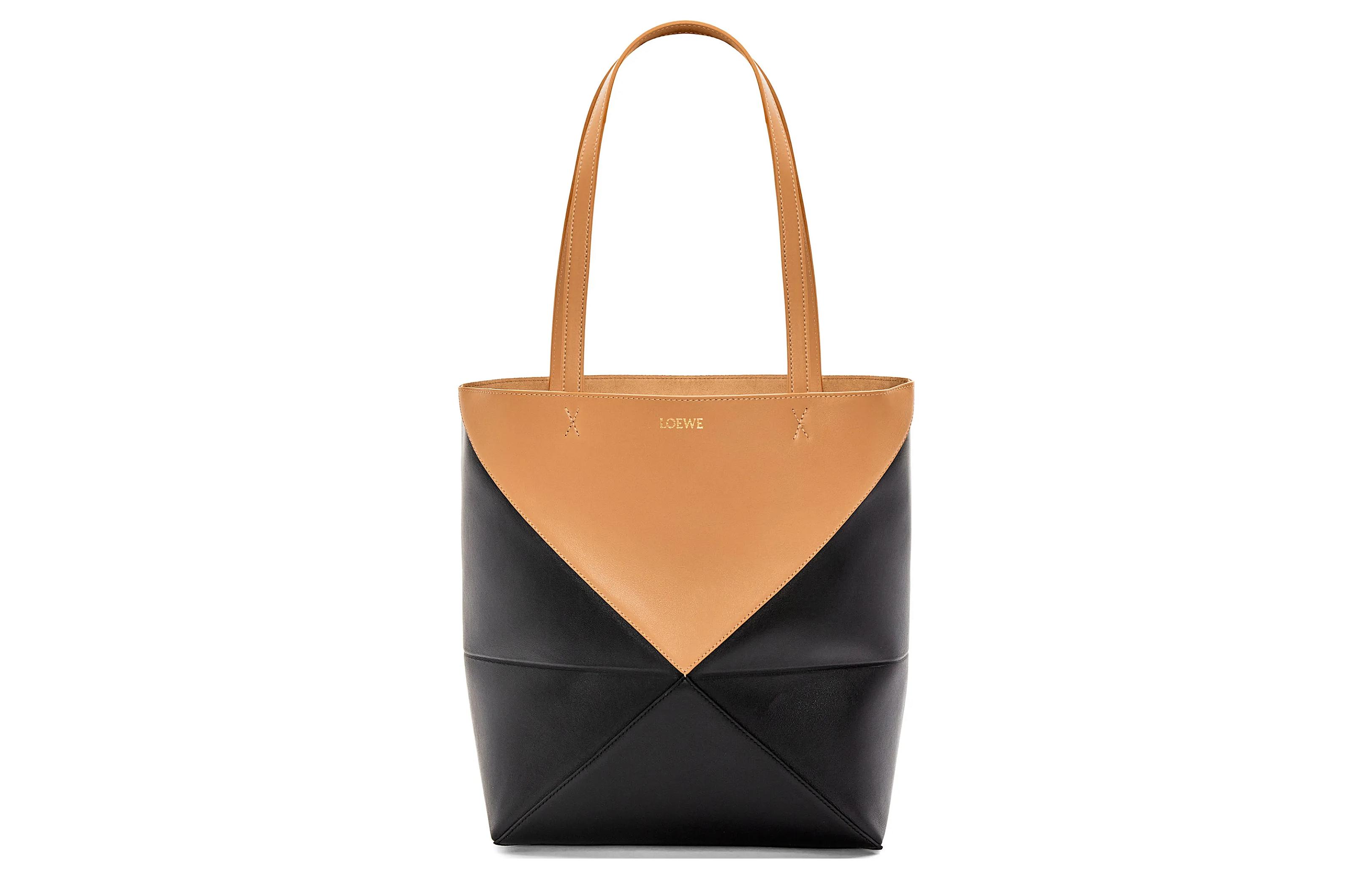 

LOEWE Блестящая кожаная сумка-шоппер