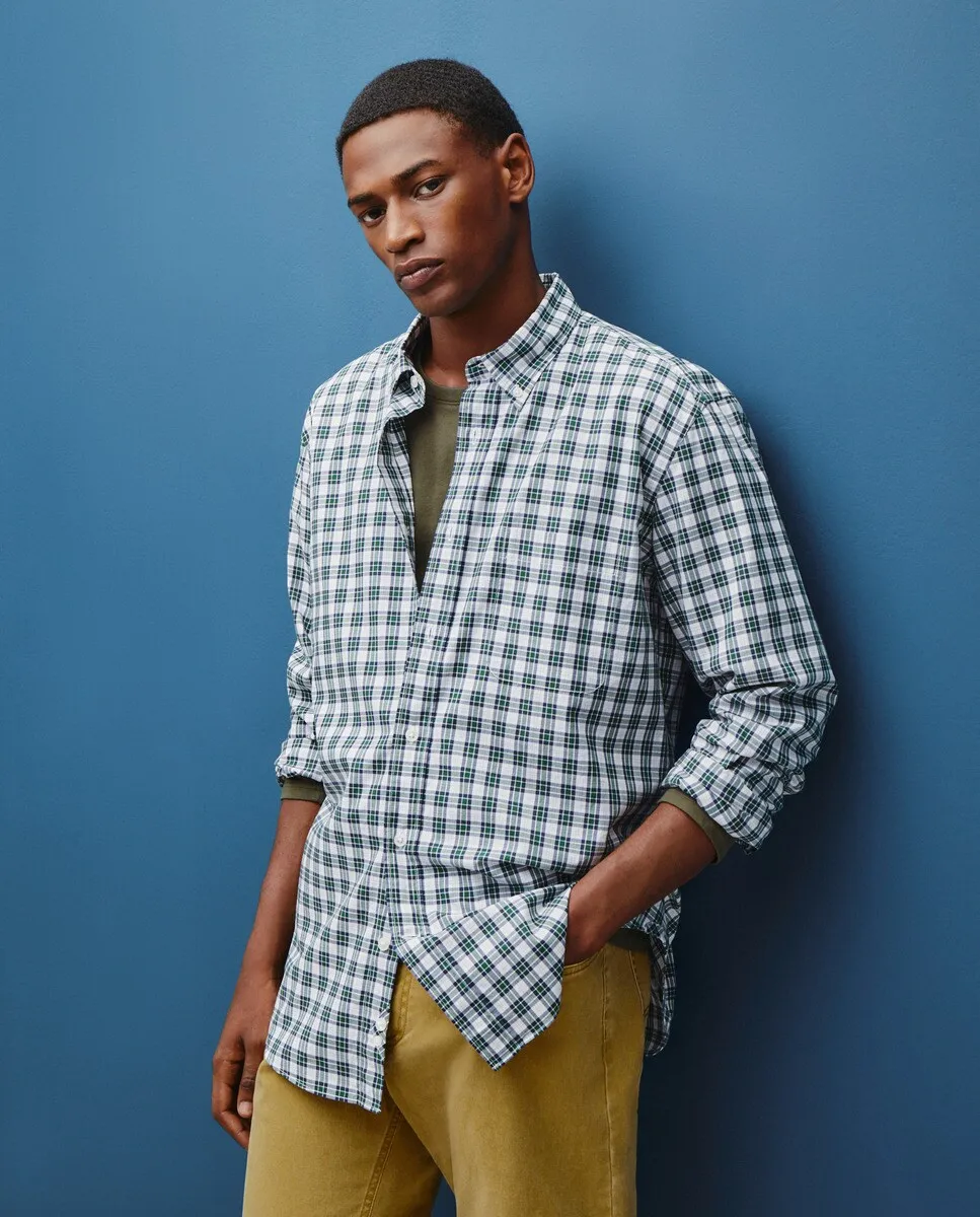 

Мужская рубашка из поплина Dustin, зеленый