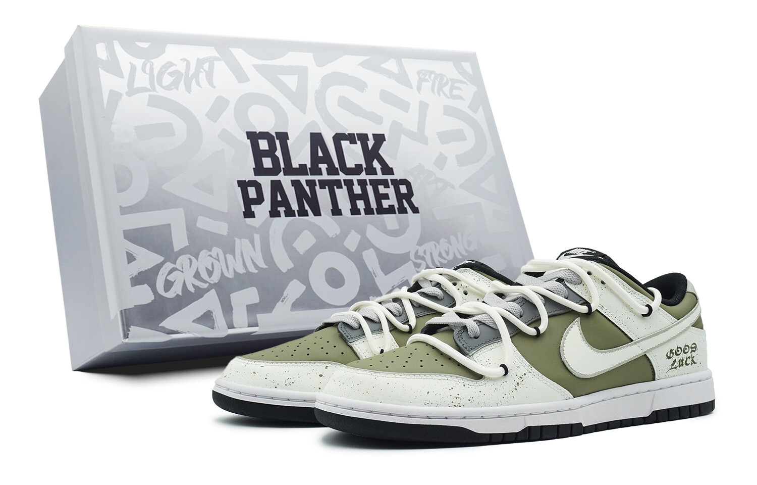 

Кроссовки Nike Dunk Skateboarding Shoes Men Low-top White/green, белый