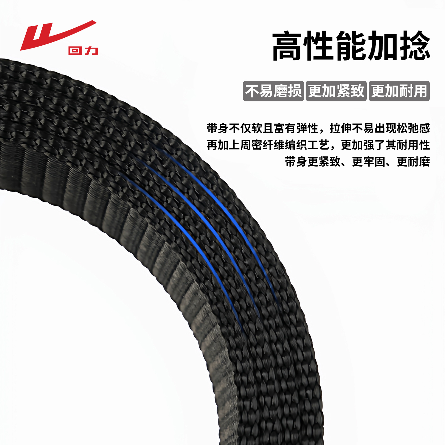 

Ремень из полиэстера Unisex 38 см WARRIOR, черный