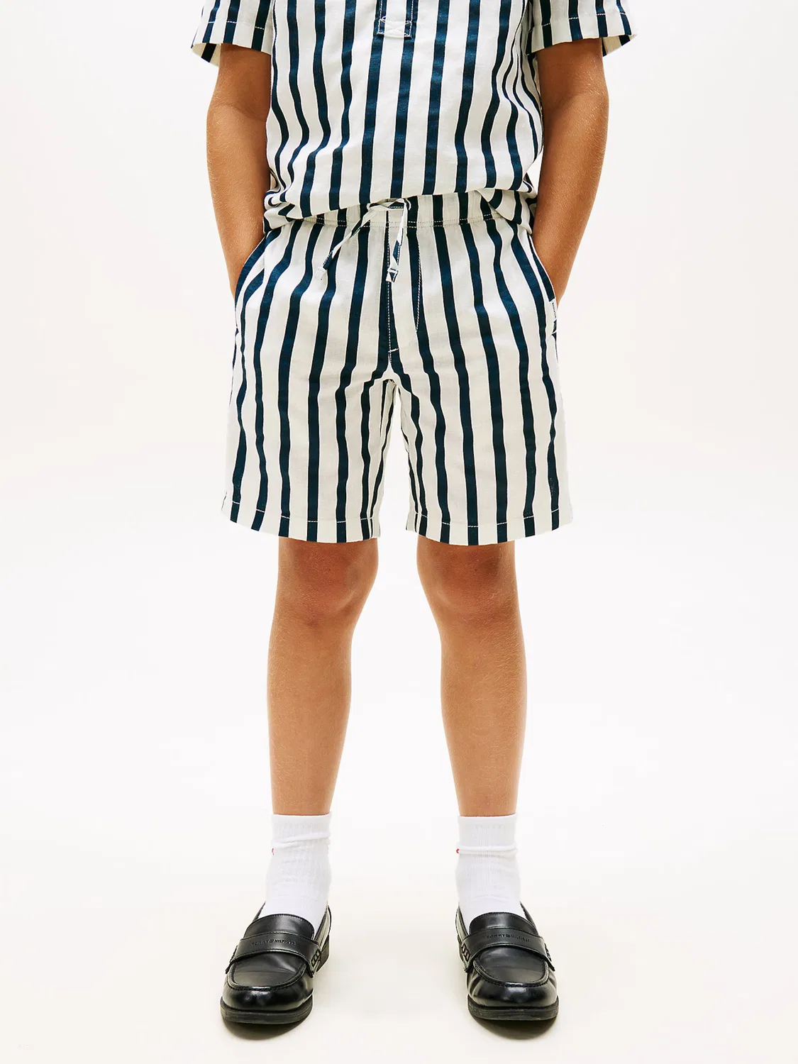 Брюки свободного кроя Tommy Hilfiger, Navy/White — фото 3