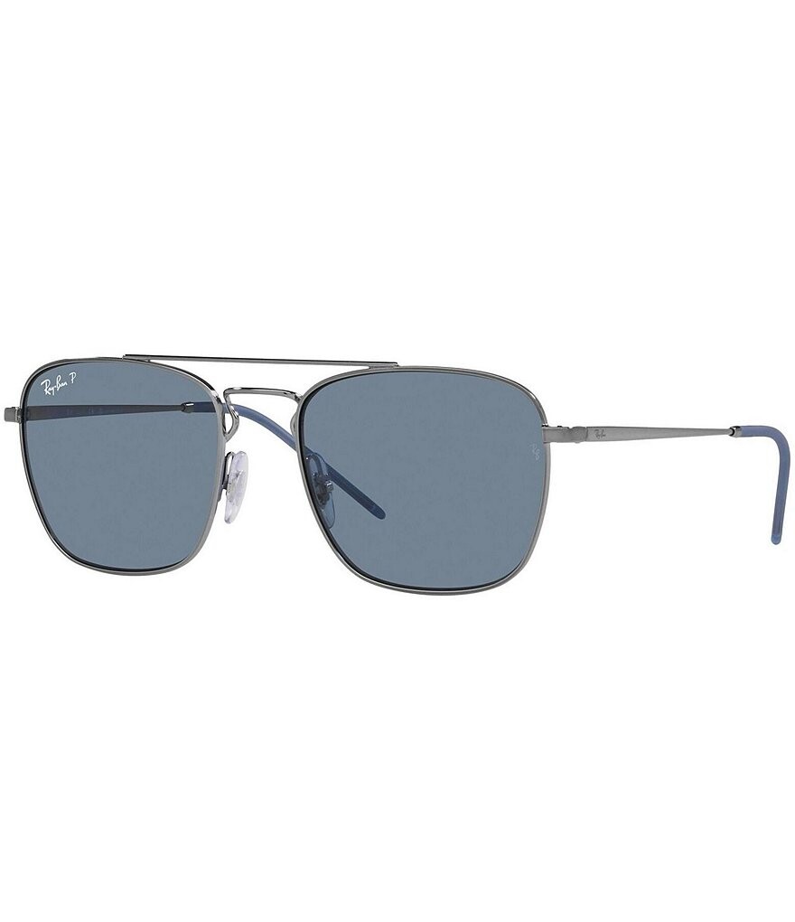 

Мужские квадратные поляризованные солнцезащитные очки Ray-Ban 55 мм, серый