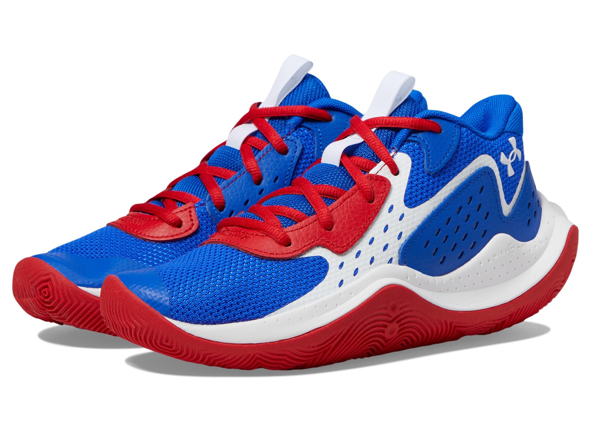 

Кроссовки Under Armour Kids Jet '23 Basketball Shoe, Team Royal/Red/WhiteSee Less