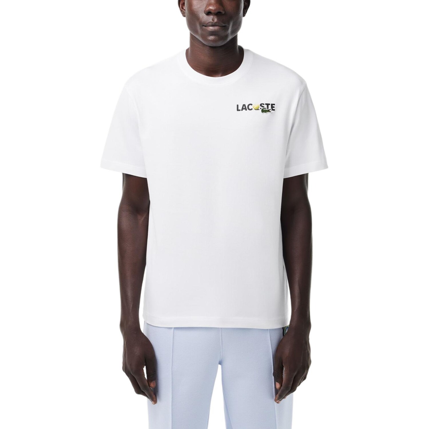 Футболка Lacoste с графическим принтом, белый — фото 3