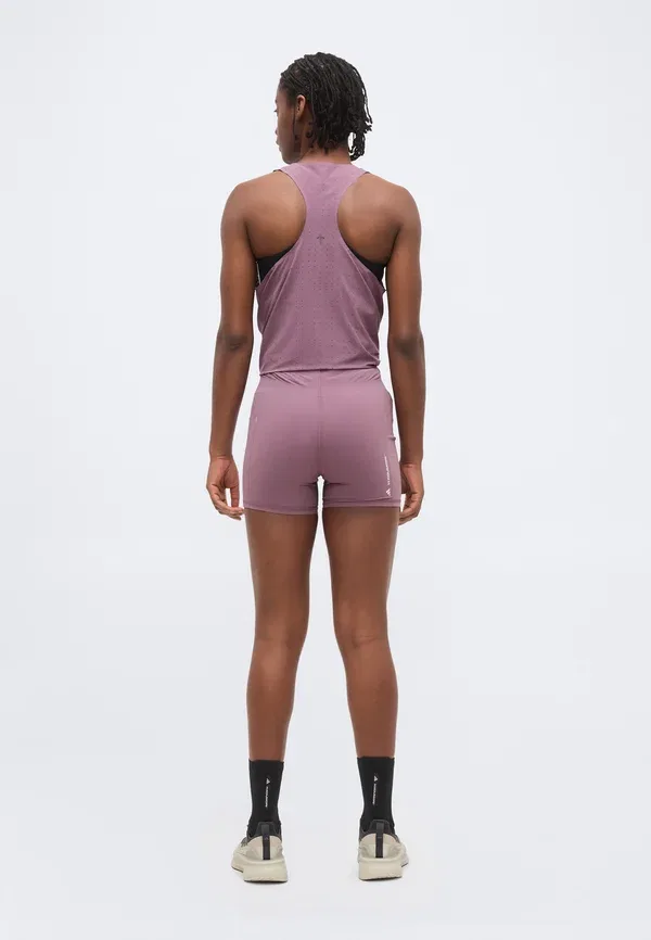 Шорты для бега Adidas Performance Adi365 hermanos koumori short running tights, цвет теневой фиги — фото 3