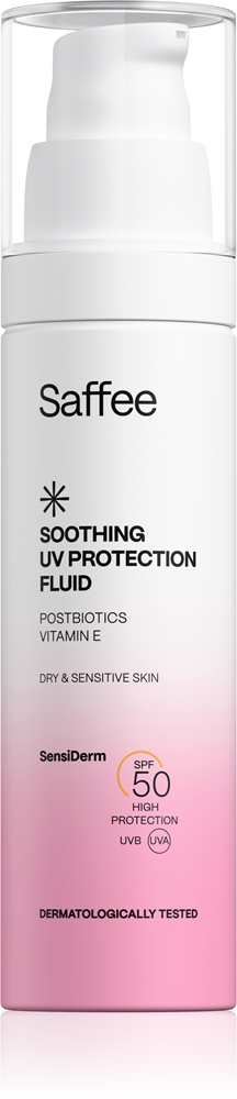 

Sensiderm успокаивающий УФ-защитный флюид для сухой и чувствительной кожи Saffee, spf 50 50 мл