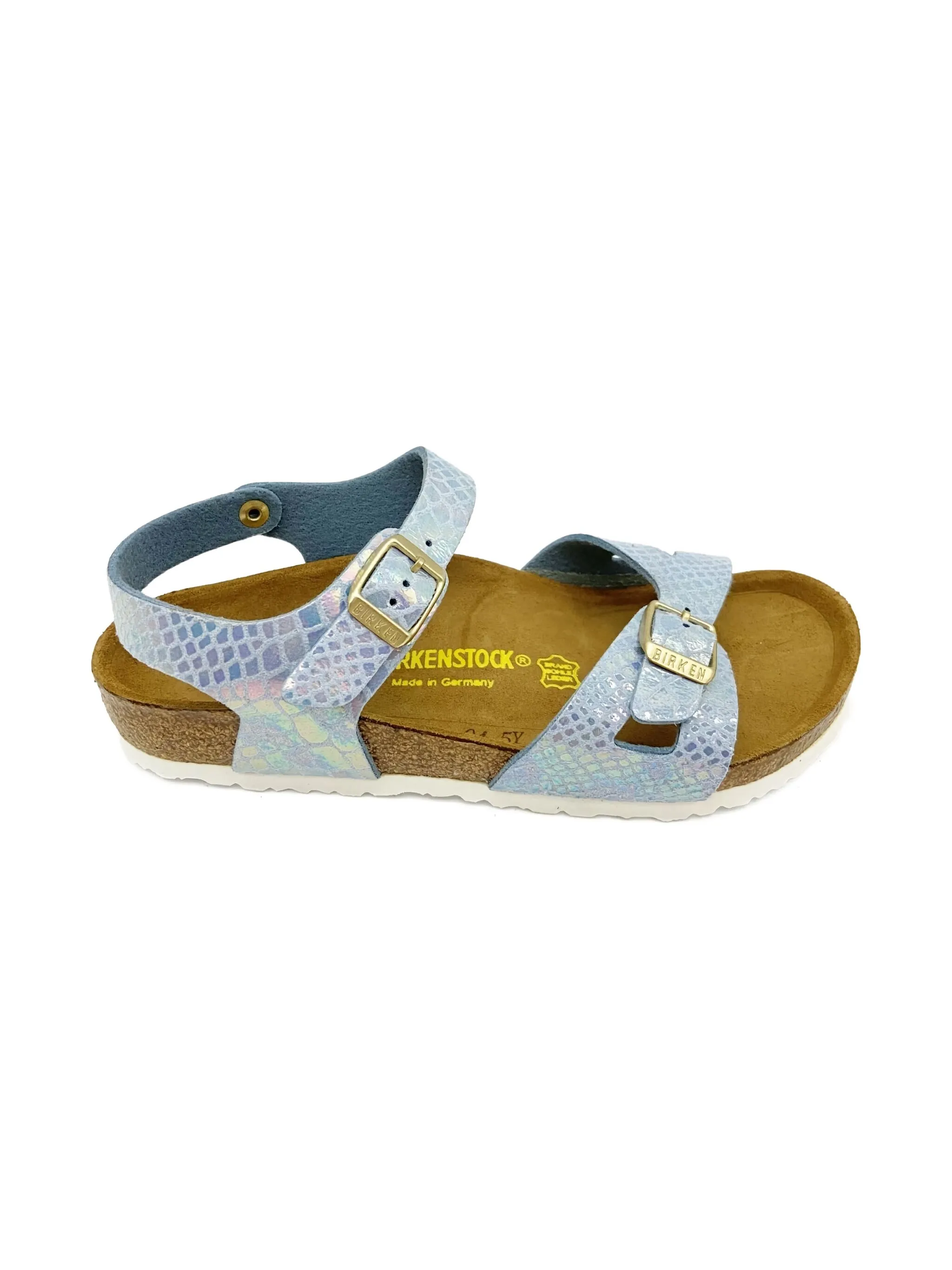 

Сандалии Rio с переливчатым эффектом Birkenstock Kids, синий