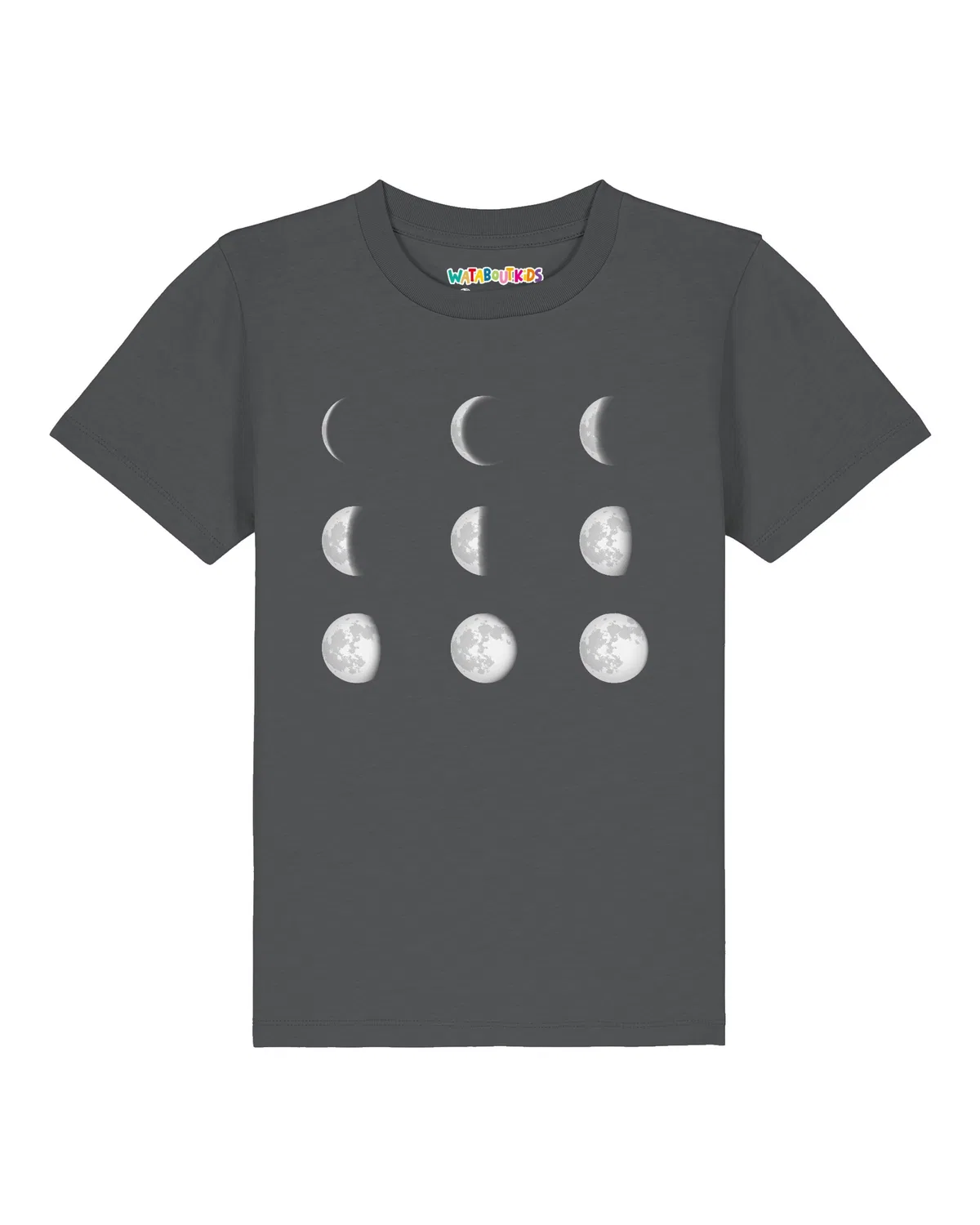 Футболка 'Moonphases' Watabout.Kids, Grey/Anthracite