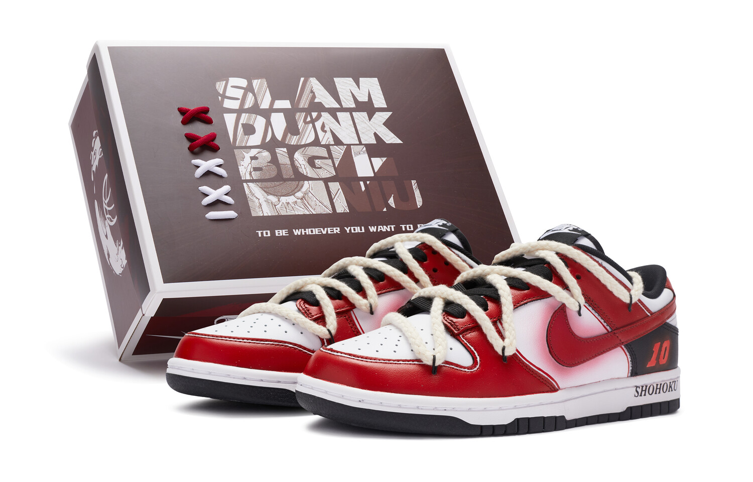 

Кроссовки Nike Dunk Skateboard Shoes Women's Low-Top Black White Red
